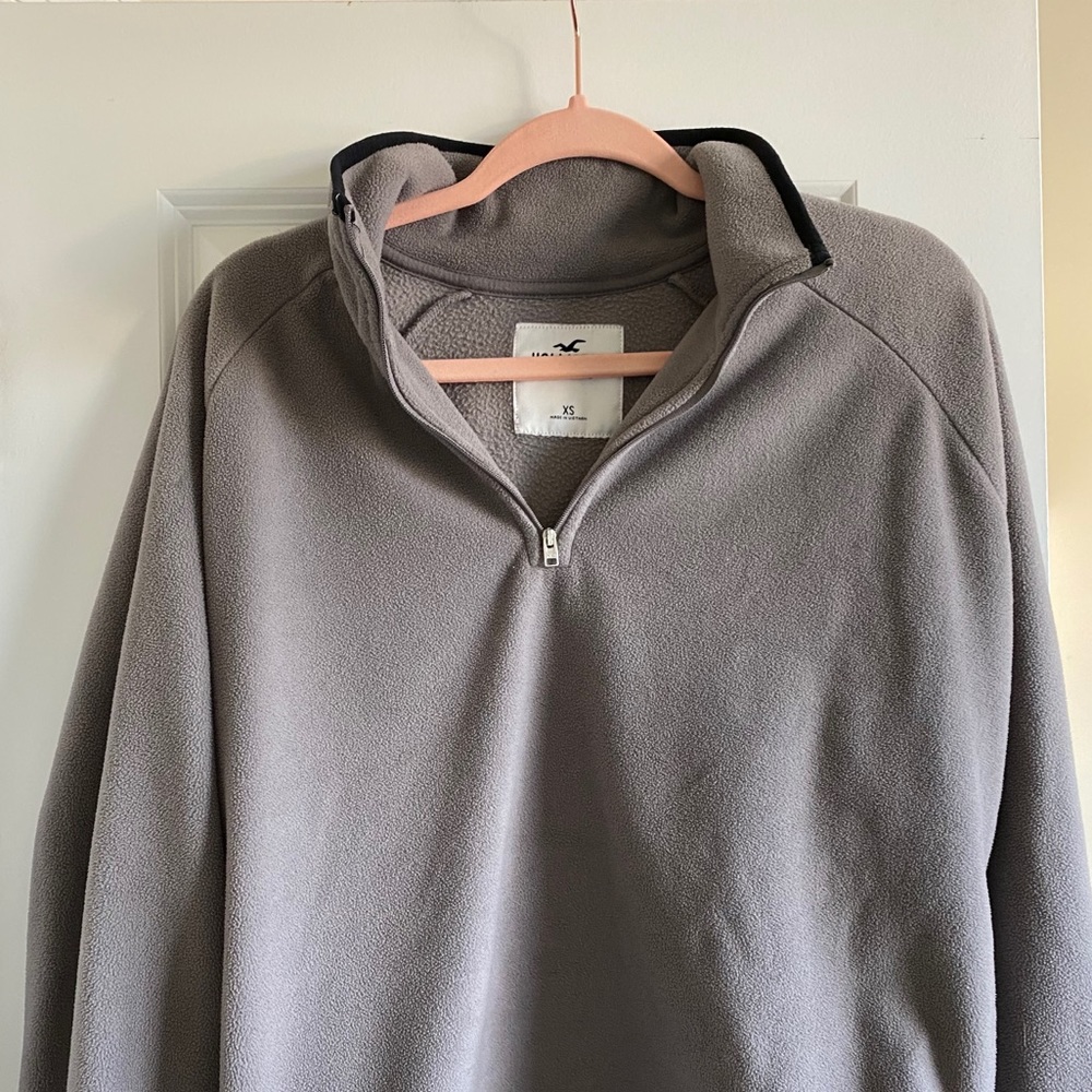 Hollister quarter-zip crew